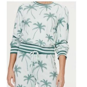 NWT David Lerner palm tree sweatshirt M